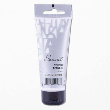 Acrylic Paints Sonnet in Plastic Tube 75 ml — 101 Titanium white