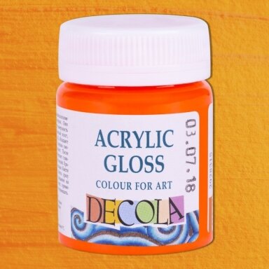 Akriliniai dažai Decola 50 ml Nr.315 oranžinės spalvos