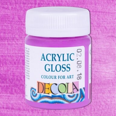 Acrylic Gloss Colours Decola in Plastic Jar 50 ml — 616 Lilac