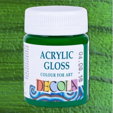 Akriliniai dažai Decola 50 ml Nr.722 žalia vidutinė