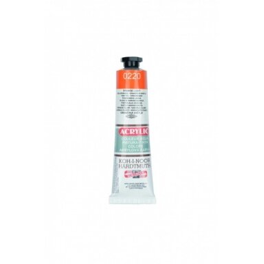 Akriliniai dažai Koh-I-Noor 40 ml 0220 šviesiai oranžinės spalvos Akriliniai dažai Koh-I-Noor 40 ml 0220 šviesiai oranžinės spalvos