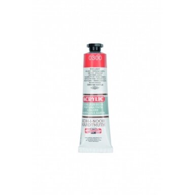 Akriliniai dažai Koh-I-Noor 40 ml 0300 šviesiai raudonos spalvos Akriliniai dažai Koh-I-Noor 40 ml 0300 šviesiai raudonos spalvos