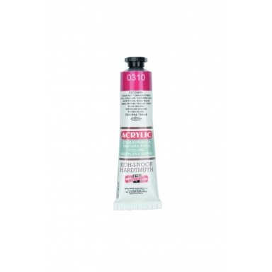 Akriliniai dažai Koh-I-Noor 40 ml 0310 tamsiai raudonos spalvos Akriliniai dažai Koh-I-Noor 40 ml 0310 tamsiai raudonos spalvos