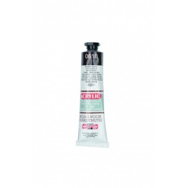 Akriliniai dažai Koh-I-Noor 40 ml 0610 tamsiai rudos spalvos Akriliniai dažai Koh-I-Noor 40 ml 0610 tamsiai rudos spalvos