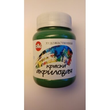 Akriliniai dažai Olki 100 ml žalias (bogemiška žalia) Akriliniai dažai Olki 100 ml žalias (bogemiška žalia)