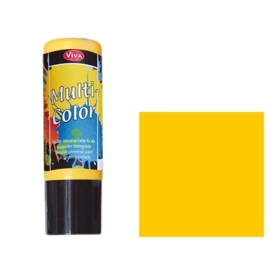 Акриловая краска Viva Decor Multi-Color 90 мл желтая Акриловая краска Viva Decor Multi-Color 90 мл желтая
