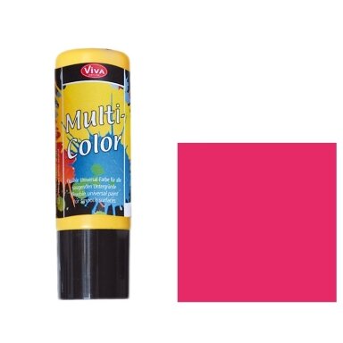 Акриловая краска Viva Decor Multi-Color 90 мл малиновая Акриловая краска Viva Decor Multi-Color 90 мл малиновая