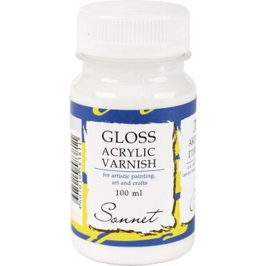 Gloss acrylic varnish "Sonnet" in jars 100 ml