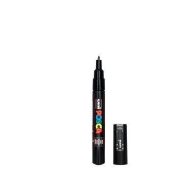Акриловый маркер Uni POSCA PC-1M, чёрный, 0.7–1 мм, № 24 Акриловый маркер Uni POSCA PC-1M, чёрный, 0.7–1 мм, № 24