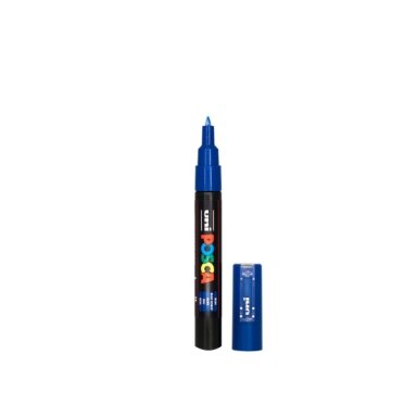 Акриловый маркер Uni POSCA PC-1M, синий, 0.7–1 мм, № 33 Акриловый маркер Uni POSCA PC-1M, синий, 0.7–1 мм, № 33