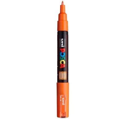 Акриловый маркер Uni POSCA PC-1M, оранжевый, 0.7–1 мм, № 4 Акриловый маркер Uni POSCA PC-1M, оранжевый, 0.7–1 мм, № 4