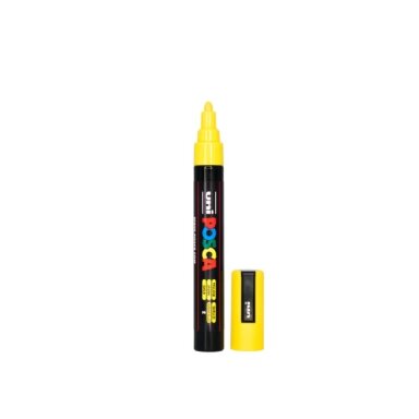 Акриловый маркер Uni POSCA PC-5M, жёлтый, 1.8–2.5 мм, № 2 Акриловый маркер Uni POSCA PC-5M, жёлтый, 1.8–2.5 мм, № 2