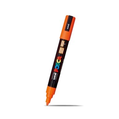 Акриловый маркер Uni POSCA PC-5M, оранжевый, 1.8–2.5 мм, № 4 Акриловый маркер Uni POSCA PC-5M, оранжевый, 1.8–2.5 мм, № 4