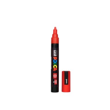 Акриловый маркер Uni POSCA PC-5M, красный, 1.8–2.5 мм, № 15 Акриловый маркер Uni POSCA PC-5M, красный, 1.8–2.5 мм, № 15