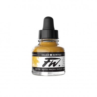 Akrilinis rašalas Daler-Rowney FW 29,5 ml ochra geltona
