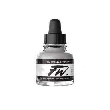 Akrilinis rašalas Daler-Rowney FW 29,5 ml sidabrinė (imitacija)