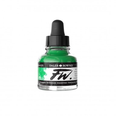 Akrilinis rašalas Daler-Rowney FW 29,5 ml smaragdo žalia