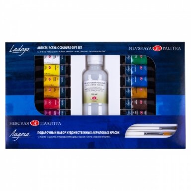 Akrilinių dažų dovaninis rinkinys Ladoga 12x18 ml