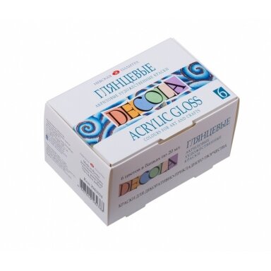 Akrilinių dažų rinkinys Decola 6x20 ml Akrilinių dažų rinkinys Decola 6x20 ml
