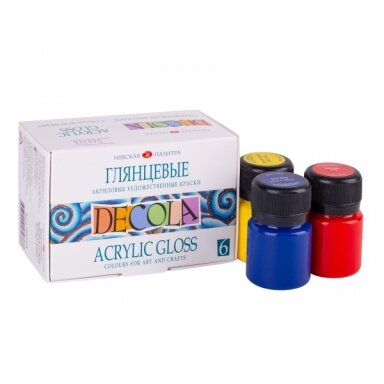 Akrilinių dažų rinkinys Decola 6x20 ml Akrilinių dažų rinkinys Decola 6x20 ml