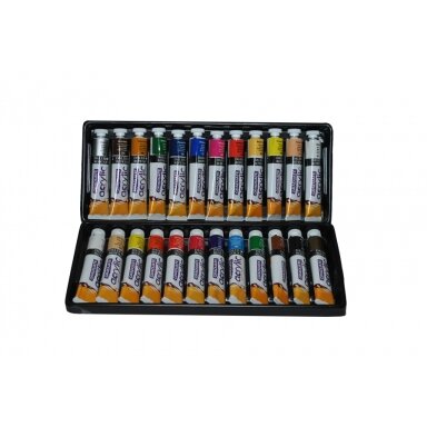 Akrilinių dažų rinkinys Daler-Rowney Graduate 24 spalvos po 22 ml