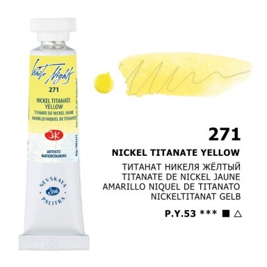 Nickel Titanate Yellow Watercolor White Nights No.271 tube 10 ml