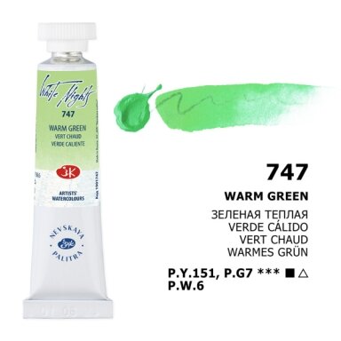 Warm Green Watercolor White Nights No.747 tube 10 ml