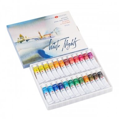Artists' watercolours set "White Nights" 24 tubes 10 ml