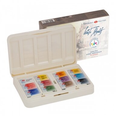 Artists' watercolours set White nights 12 pans IWS