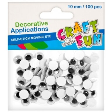 Akytės dekoravimui 10 mm, 100 vnt CRAFT-FUN