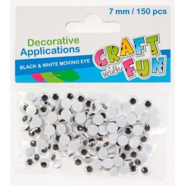 Akytės dekoravimui 7 mm, 150 vnt CRAFT-FUN