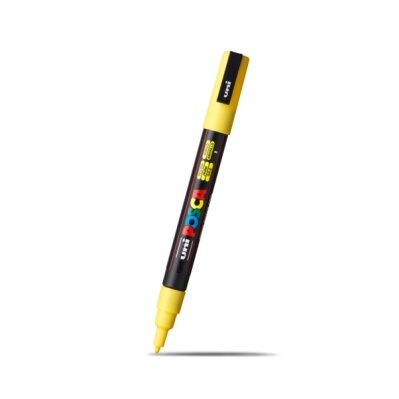 Akrilinis markeris Uni POSCA PC-3M, geltonas, 0.9–1.3 mm, Nr. 2 2