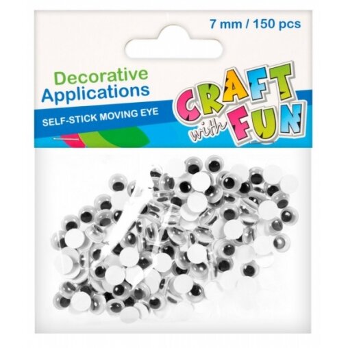 Akytės dekoravimui 7 mm, 150 vnt CRAFT-FUN Akytės dekoravimui 7 mm, 150 vnt CRAFT-FUN
