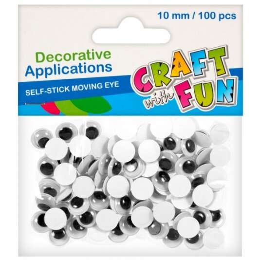 Akytės dekoravimui 10 mm, 100 vnt CRAFT-FUN