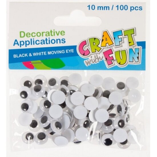 Akytės dekoravimui 10 mm, 100 vnt CRAFT-FUN Akytės dekoravimui 10 mm, 100 vnt CRAFT-FUN
