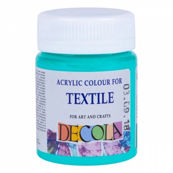 Decola Acrylic Textile Paint 50 ml — 735 Mint Decola Acrylic Textile Paint 50 ml — 735 Mint