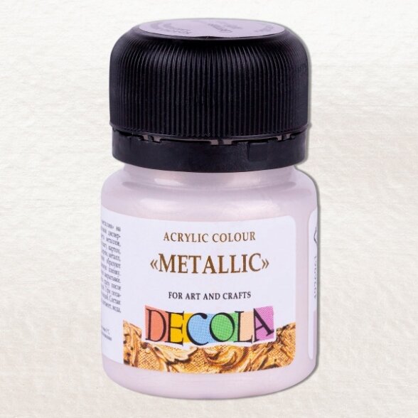 Acrylic Colours "Metallic" Decola in Plastic Jar 20 ml — 961 Silver light Acrylic Colours "Metallic" Decola in Plastic Jar 20 ml — 961 Silver light