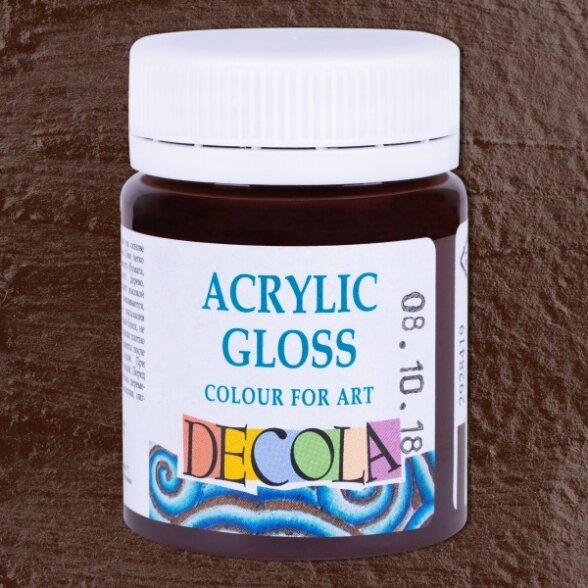 Akriliniai dažai Decola 50 ml Nr.419 rudos spalvos Akriliniai dažai Decola 50 ml Nr.419 rudos spalvos