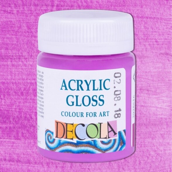 Akriliniai dažai Decola 50 ml Nr.616 alivynės spalvos Akriliniai dažai Decola 50 ml Nr.616 alivynės spalvos