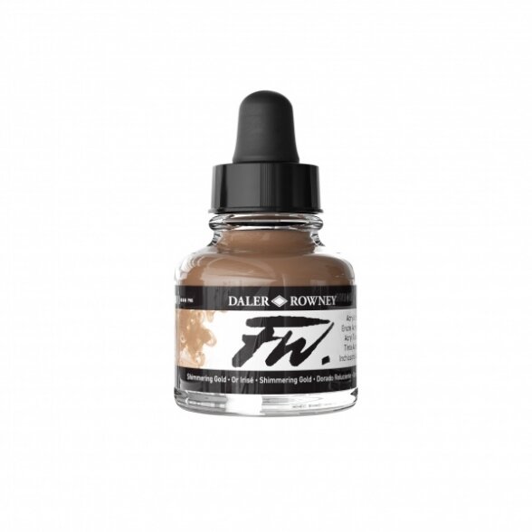 FW Artists Acrylic Ink 29.5 ml Shimmering Gold FW Artists Acrylic Ink 29.5 ml Shimmering Gold