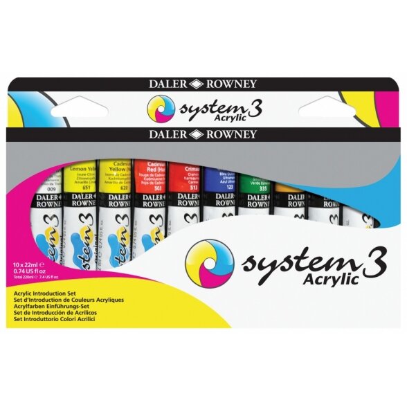 System3 Acrylic Introduction Set 10х22 ml System3 Acrylic Introduction Set 10х22 ml