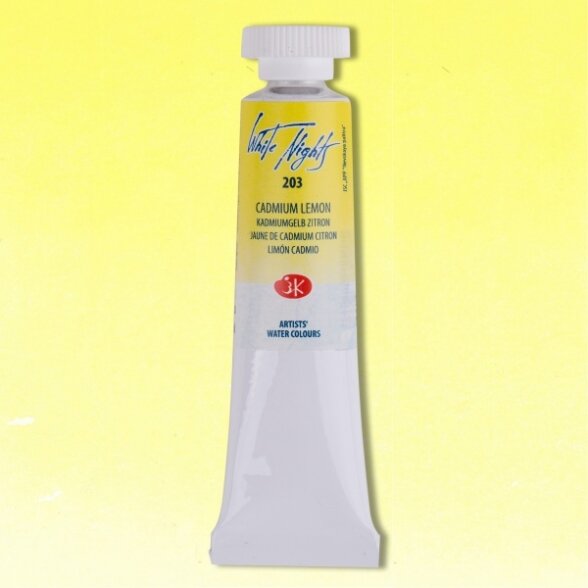 Cadmium Lemon Watercolor White Nights No.203 tube 10 ml Cadmium Lemon Watercolor White Nights No.203 tube 10 ml
