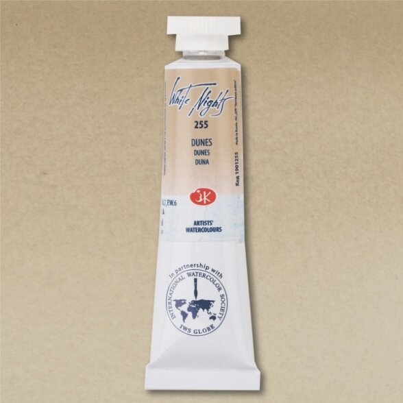 Akvarelė tūtelėje White Nights 10 ml Nr.255 smėlio spalvos Akvarelė tūtelėje White Nights 10 ml Nr.255 smėlio spalvos