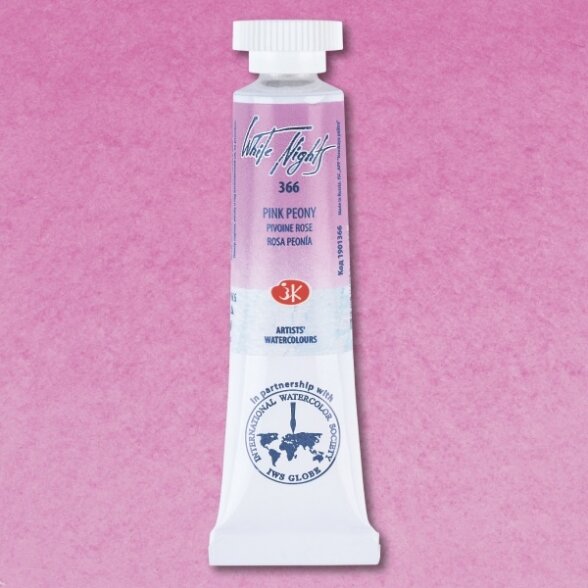 Akvarelė tūtelėje White Nights 10 ml Nr.366 rožinis bijūnas Akvarelė tūtelėje White Nights 10 ml Nr.366 rožinis bijūnas