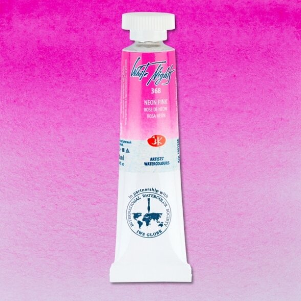 Akvarelė tūtelėje White Nights 10 ml Nr.368 neoninė rožinė Akvarelė tūtelėje White Nights 10 ml Nr.368 neoninė rožinė