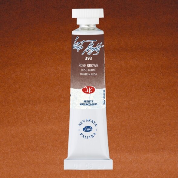 Akvarelė tūtelėje White Nights 10 ml Nr.393 Rose brown