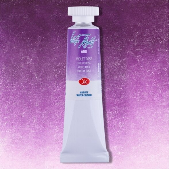 Akvarelė tūtelėje White Nights 10 ml Nr.608 violetinės rožinės spalvos Akvarelė tūtelėje White Nights 10 ml Nr.608 violetinės rožinės spalvos