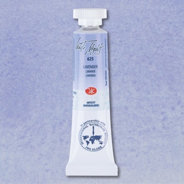 Akvarelė tūtelėje White Nights 10 ml Nr.625 levandų spalvos Akvarelė tūtelėje White Nights 10 ml Nr.625 levandų spalvos