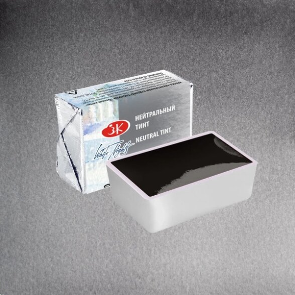 White Nights Watercolor Half Pan 2.5 ml — 840 Neutral Tint White Nights Watercolor Half Pan 2.5 ml — 840 Neutral Tint