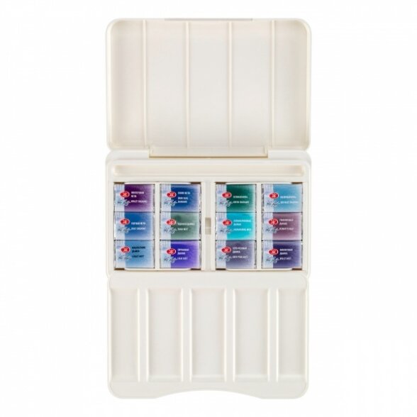 Akvarelės rinkinys White Nights Granuliation 12 x 2,5 ml kiuvetės plastikinėjė dėžutėje 3 Akvarelės rinkinys White Nights Granuliation 12 x 2,5 ml kiuvetės plastikinėjė dėžutėje 3